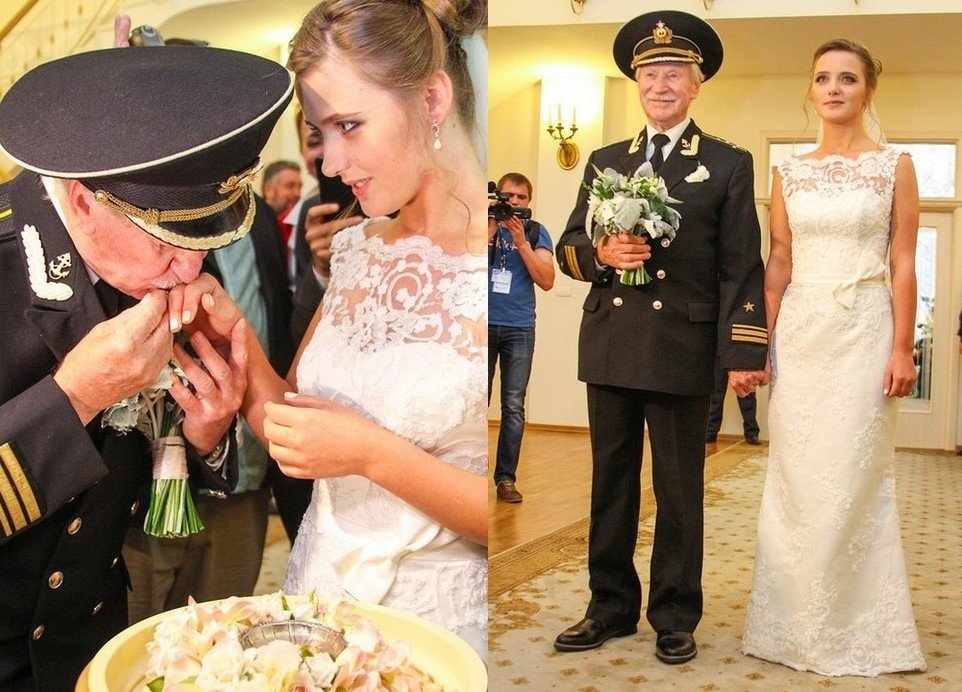 84 gadus vecs krievu aktieris apprec 24 gadus vecu sievieti