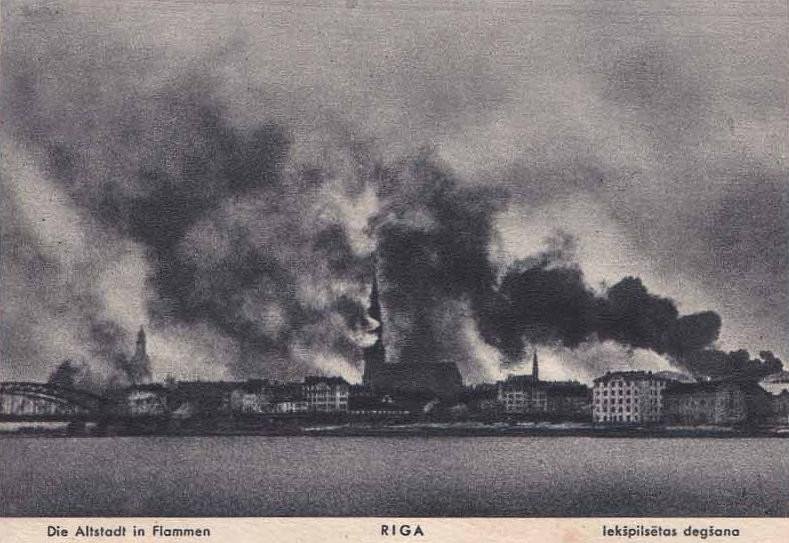 Редкие архивные фото: бои за Ригу и жизнь в столице Латвии с 1941 по 1945 годы