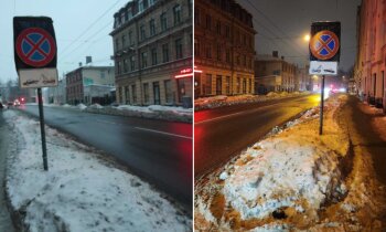 Tallinas ielā novietot auto aizliegts nevis sniega izvešanai, bet uz visu ziemu
