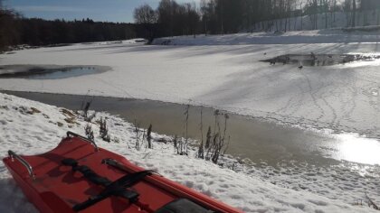 Saukas ezerā bojā gājis šogad pirmais ledū ielūzušais cilvēks