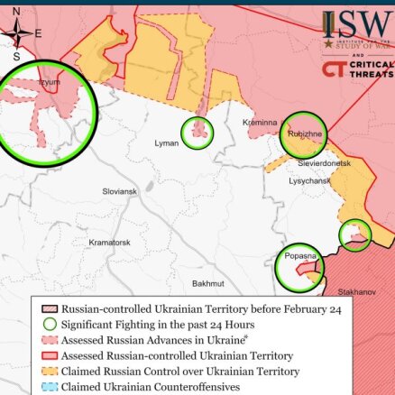 Военные аналитики: войска РФ атакуют под Изюмом и готовят наступление в сторону Николаева