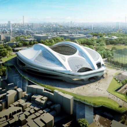 Tokijas olimpisko stadionu pabeigs gadu vēlāk kā plānots
