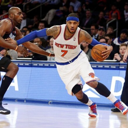Ņujorkas 'Knicks' rezultativitātes rekords pāriet pie Karmelo Entonija
