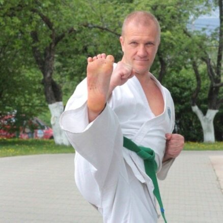 Foto: Valdis Kalnozols plosās teikvondo ringā
