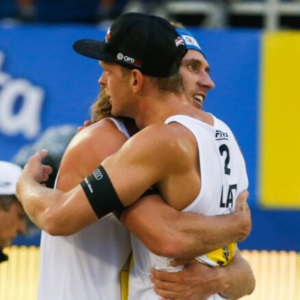 Samoilovs/Šmēdiņš Brazīlijā triumfē Pasaules kausa 'Open' turnīrā
