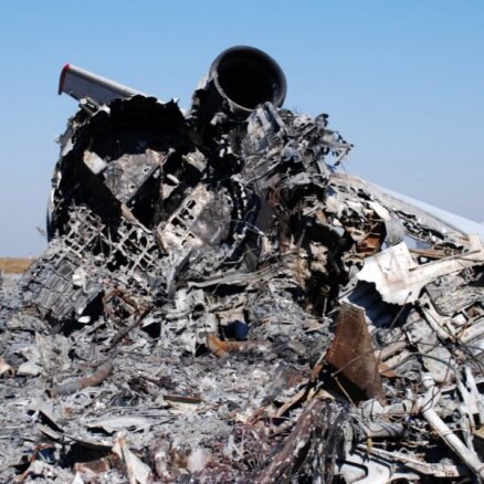 Аэропорт Донецка - в руинах после боев