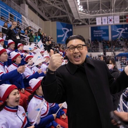 Двойник Ким Чен Ына пришел на Олимпиаду и удивил болельщиц и охранников
