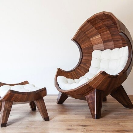 Ģeometrisku formu atpūtas krēsls