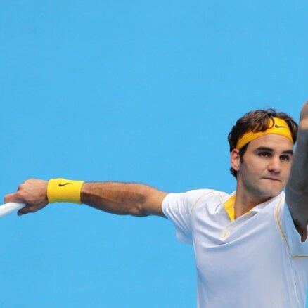 Federers 27.reizi pēc kārtas iekļūst 'Grand Slam' turnīru ceturtdaļfinālā