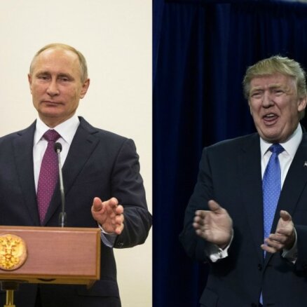 Putins un Tramps savā pirmajā telefonsarunā vienojas uzlabot abu valstu attiecības