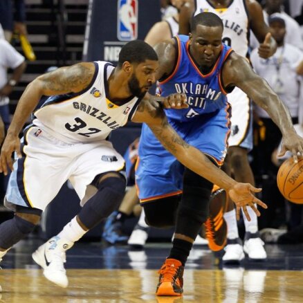 'Grizzlies' basketbolisti neļauj 'Thunder' vēl iekļūt NBA  pusfinālā
