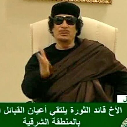 Kadafi  apvērsuma 42.gadadienā aicina turpināt pretoties nemierniekiem