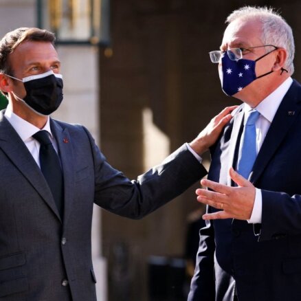 AUKUS sāga: Francijas un Austrālijas līderi sarunas vēl nav aizvadījuši