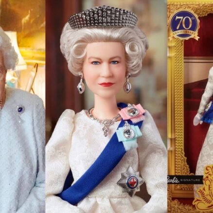 Foto: Par 70 eiro nopērkama karalienes Elizabetes bārbijlelle