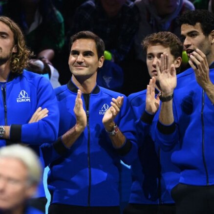 Gaidot vēsturisko Federera spēli, Eiropas komandai divas uzvaras Leivera kausa mačos
