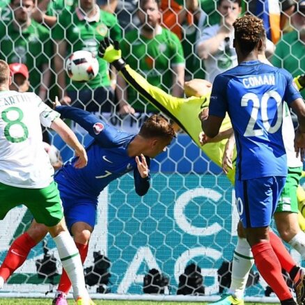 ВИДЕО, ФОТО: Дубль Гризманна приносит Франции волевую победу над Ирландией и место в четвертьфинале