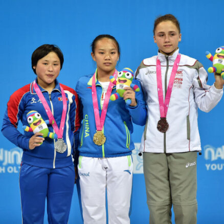 Латвийская тяжелоатлетка — бронзовый призер Олимпиады в Китае