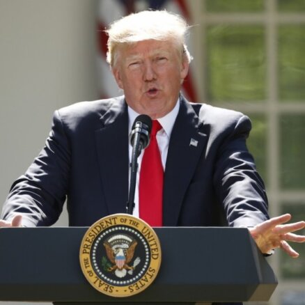 ASV izstājas no Parīzes klimata līguma, paziņo Tramps