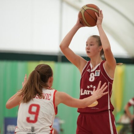Latvijas U-16 basketbolistēm sagrāve Eiropas čempionāta ceturtdaļfināla cīņā