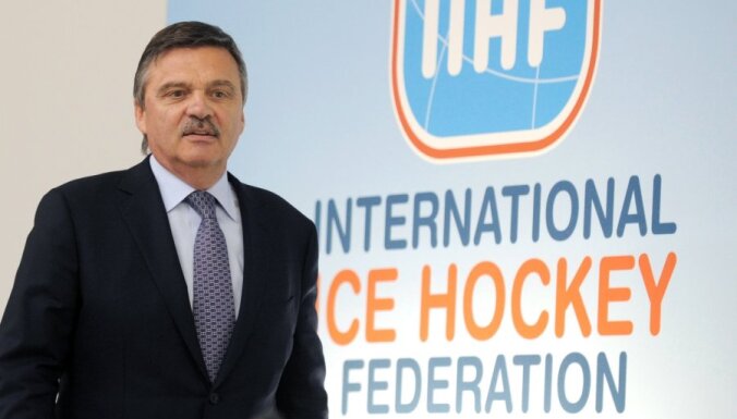 IIHF prezidents Fāzels par pasaules hokeja čempionātu Rīgā, dopinga sērgu sportā un zobārstiem