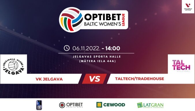 Baltijas volejbola līga sievietēm: VK 'Jelgava' - 'TalTech/Tradehouse'. Video tiešraide
