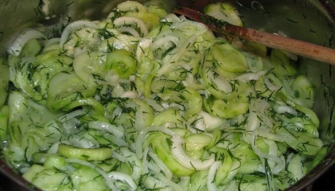 Latgales salātu recepte