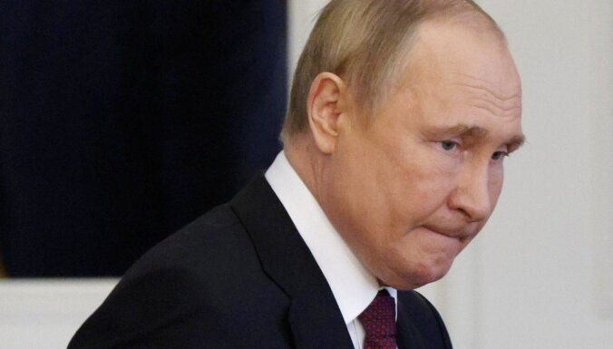 Medijs: Putina meli par karu Ukrainā mazina Krievijas izredzes tajā uzvarēt