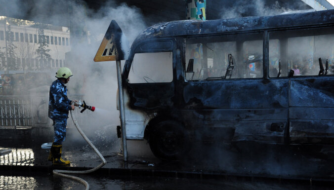 Сирия: при подрыве автобуса с военными в Дамаске погибло более 10 человек
