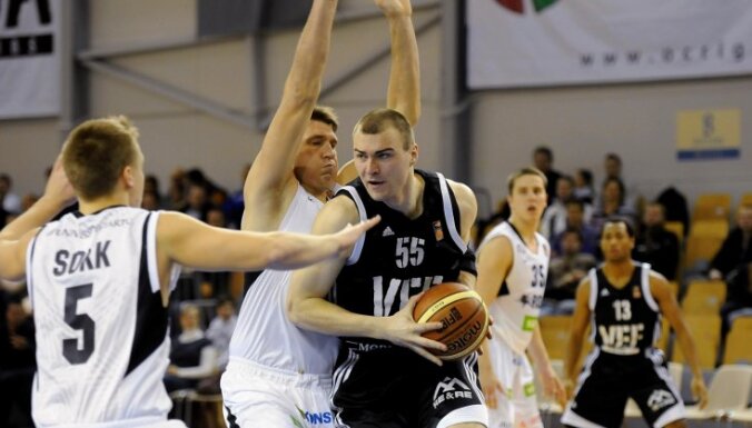 'VEF Rīga' basketbolisti 'MasterCard' BBL mačā pārliecinoši apspēlē 'Rock' komandu