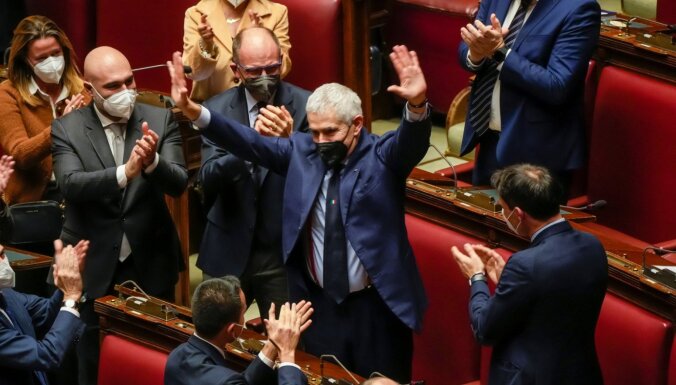 Itālijas prezidents Matarella pārvēlēts uz otru amata termiņu