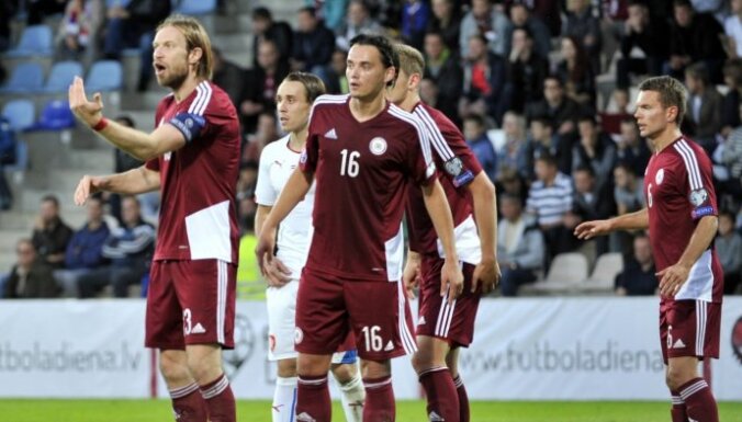 Латвия начинает 2016 год во второй сотне рейтинга ФИФА