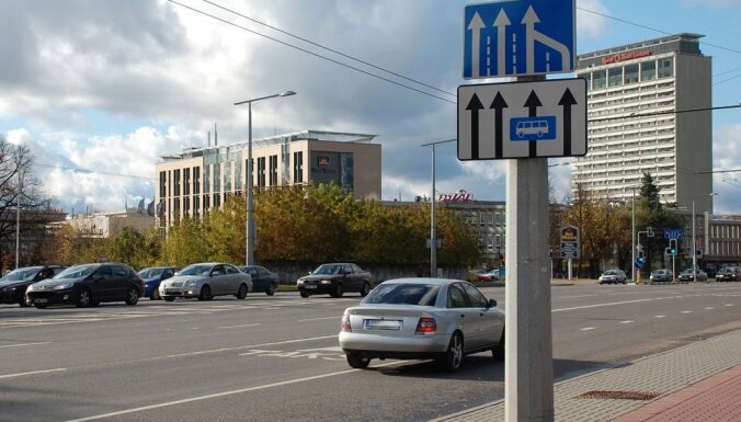 Пробки в Вильнюсе: такси и электромобилям запрещают использовать полосы "А"