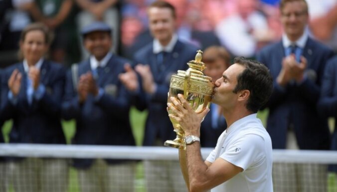 Великий Роджер Федерер — восьмикратный чемпион "Уимблдона" с новым рекордом