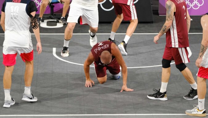 Баскетболист Круминьш доигрывал олимпийский финал против ОКР со сломанной ногой