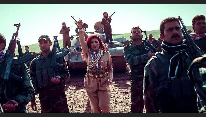 Kurdu popzvaigzne Irākā uzņem pret 'Islāma valsti' vērstu video