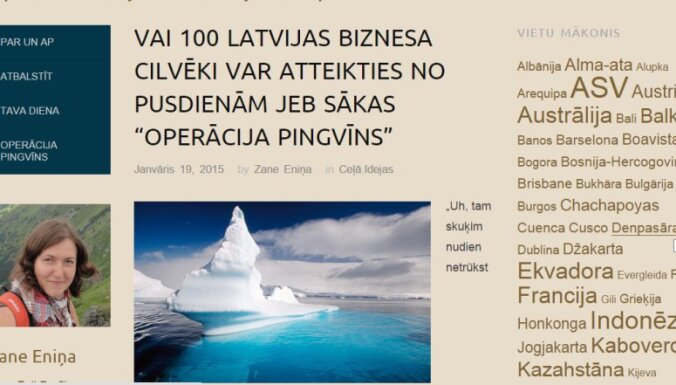 Latviete sociālajos tīklos lūdz naudu ceļojumam uz Antarktīdu