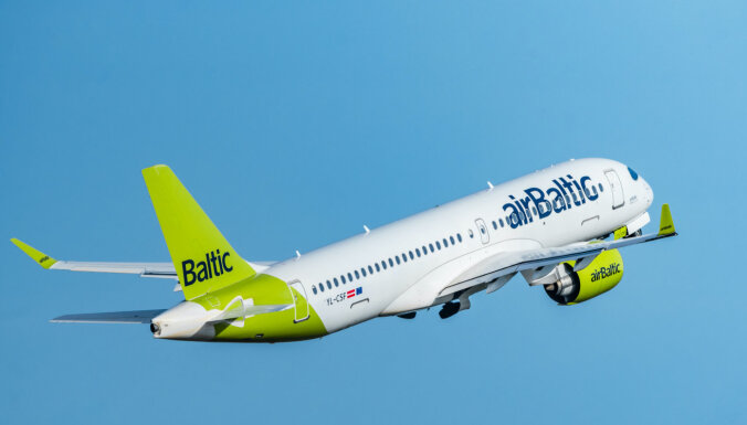 'airBaltic' pārvadāto pasažieru skaits martā audzis gandrīz piecas reizes