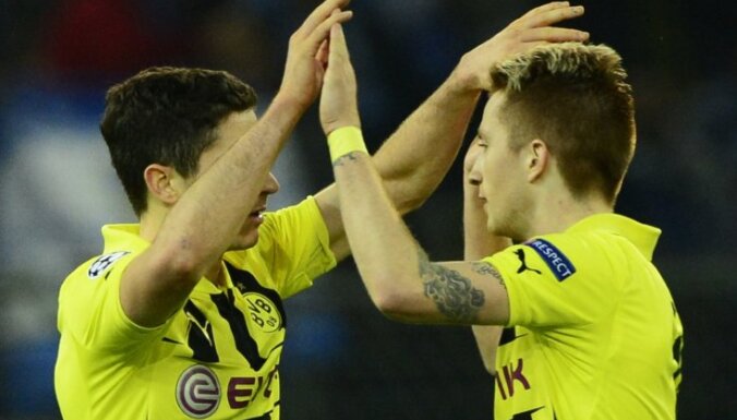 'Borussia' neticami izglābjas un iekļūst Čempionu līgas pusfinālā; tālāk tiek arī 'Real'