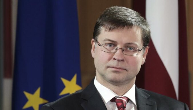Dombrovskis: Lietuvai pirms eiro ieviešanas koordinēšanas darbiem jāiesaista uzņēmēju organizācijas un pilsoniskā sabiedrība