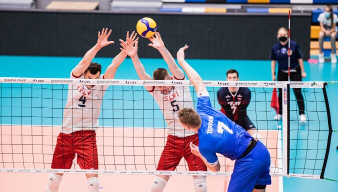 Latvijas volejbolisti Eiropas Zelta līgas turnīru noslēdz ar zaudējumu pret Beļģiju