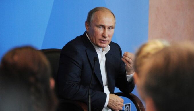 Putins brīdina par lielvaru konflikta iespējamību; 'uzvarētāji' vēloties izmainīt pasauli