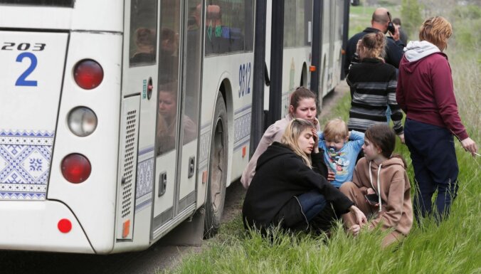 Mariupolē sācies civiliedzīvotāju evakuācijas otrais posms