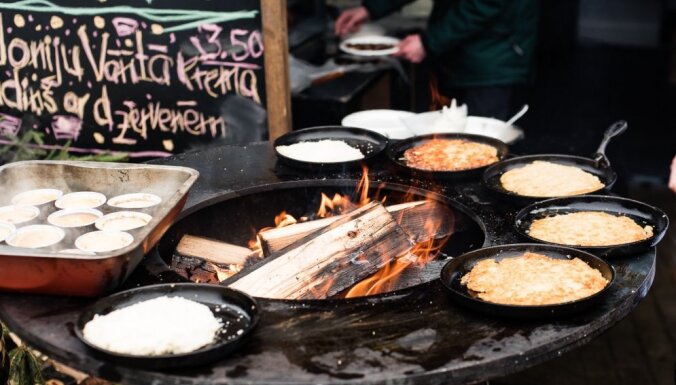 Foto: Siguldā, gatavojot smalkus ēdienus uz ugunskura, atklāts gastronomijas tūrisma gads