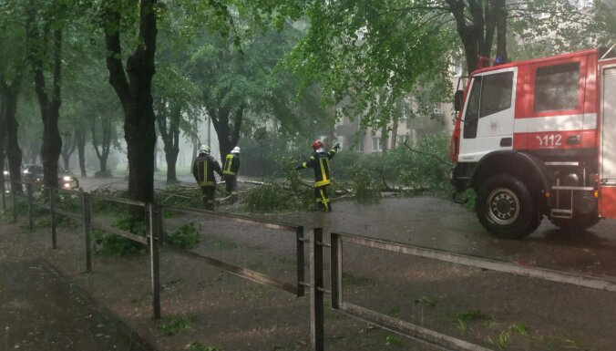Negaiss pirmdien Daugavpilī sagāzis vismaz 30 kokus