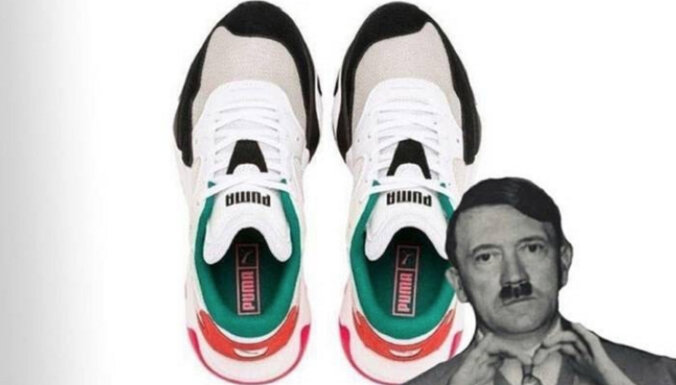 ФОТО. В новой модели кроссовок разглядели портрет Гитлера