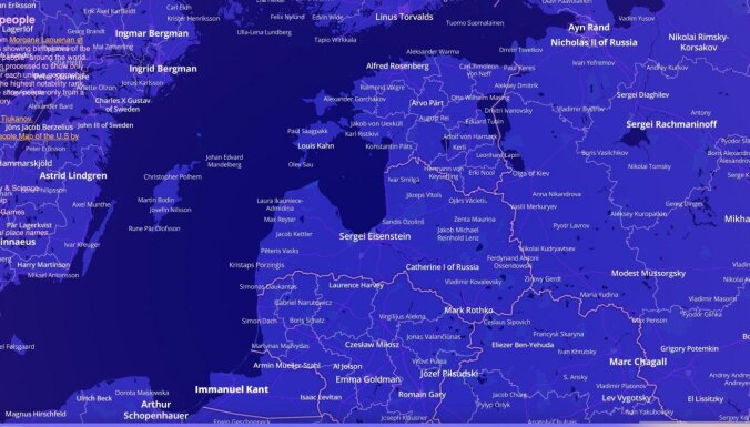 Финский географ создал интерактивную карту, на которой можно найти своего самого знаменитого земляка