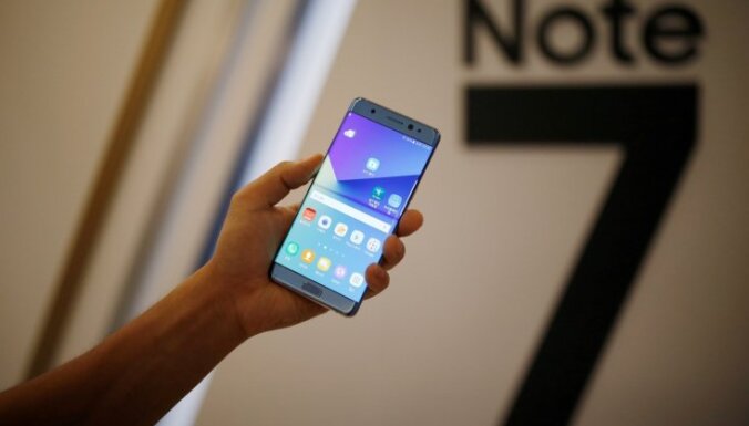 'Samsung' aicina patērētājus apmainīt viedtālruņus 'Galaxy Note 7'