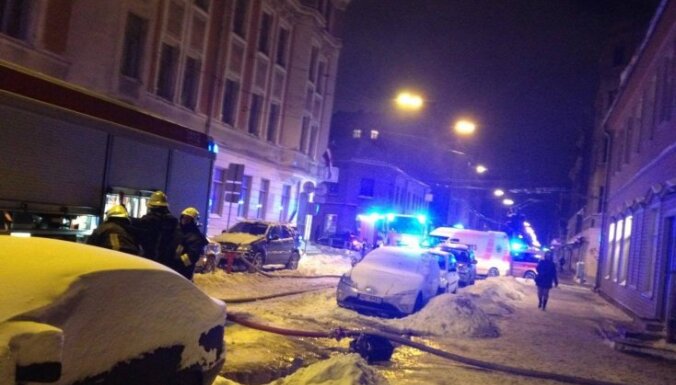 В пожаре в центре Риги пострадали три человека