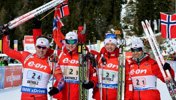 Расторгуев сделал Латвию временным лидером, а победила в эстафете Норвегия