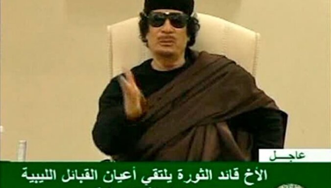Kadafi apvērsuma 42.gadadienā aicina turpināt pretoties nemierniekiem